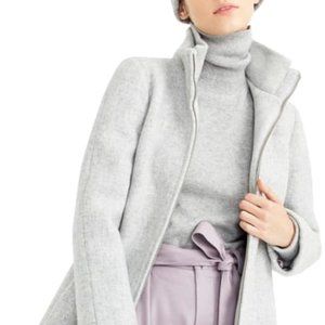 NWT J. Crew Lodge Italian Stadium Cloth Wool Coat